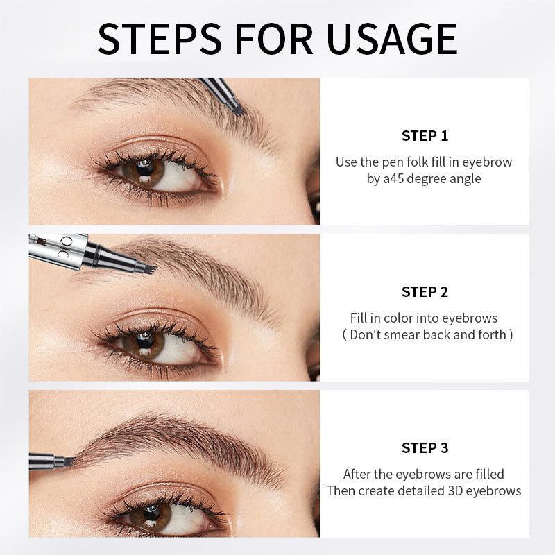 Wholesale Waterproof and Non Fading Plastic Eyebrow Pens