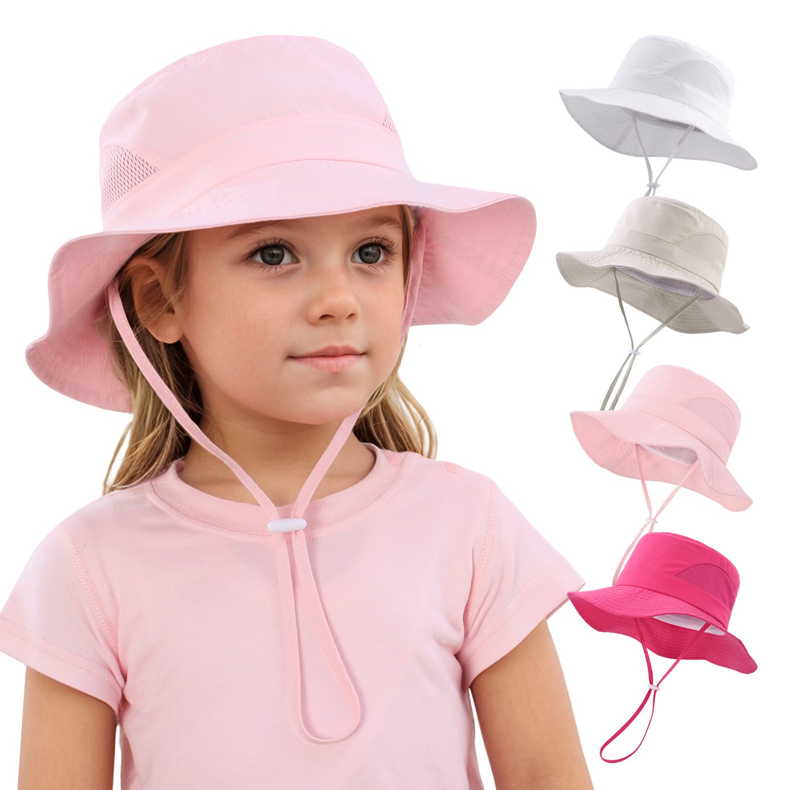 Wholesale Children' s bucket hat for summer outdoor sun protection and UV protection