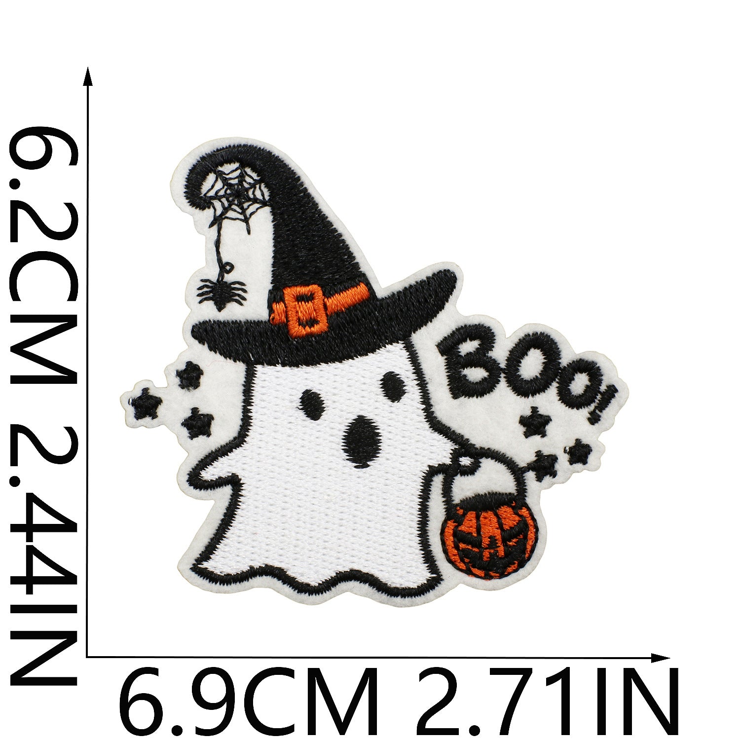 Wholesale  Ghost Witch Embroidered Patches For Clothing Bicycle Bag Decorative Gift