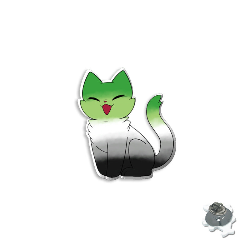 Wholesale Rainbow Animal Series Colorful Cat Breast Needle