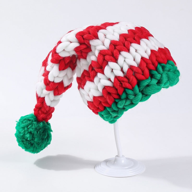 Wholesale Christmas Hats Hand Knitted Woolen Hats