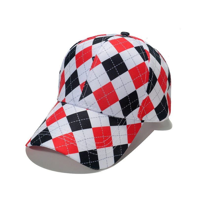 Wholesale Polyester Checkerboard Baseball Cap