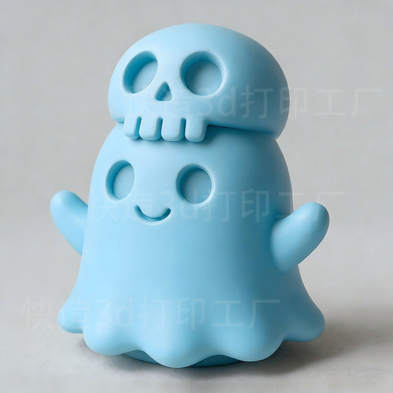 Wholesale 3D White Skull Ghost  Desktop Ornament,  Modern Minimalist Home Decor