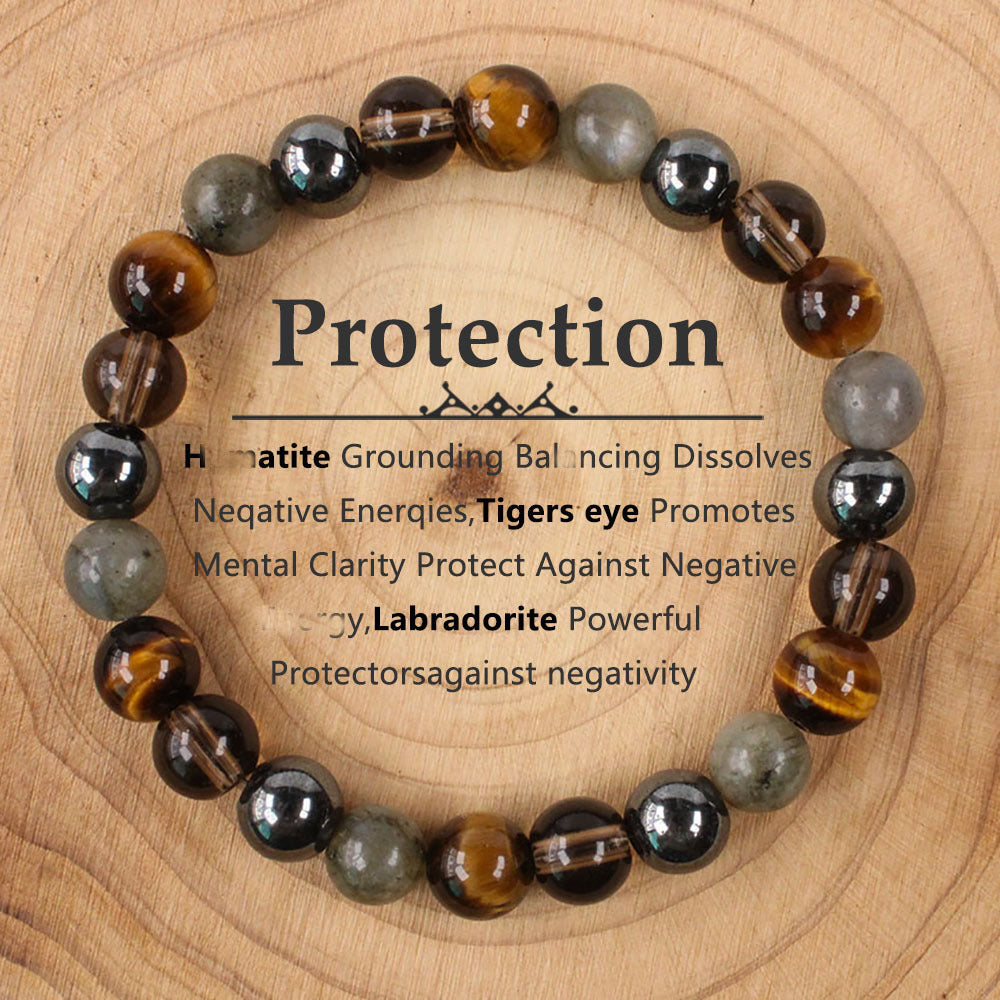 Wholesale Natural Stone Beaded Crystal Bracelets