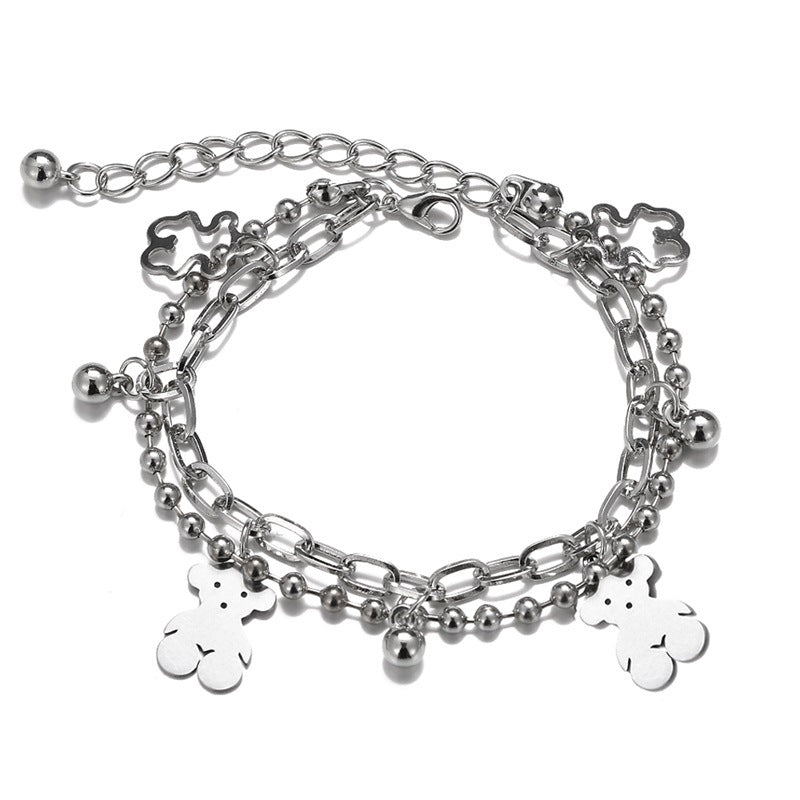 Wholesale Metal Bear Coin Bracelet