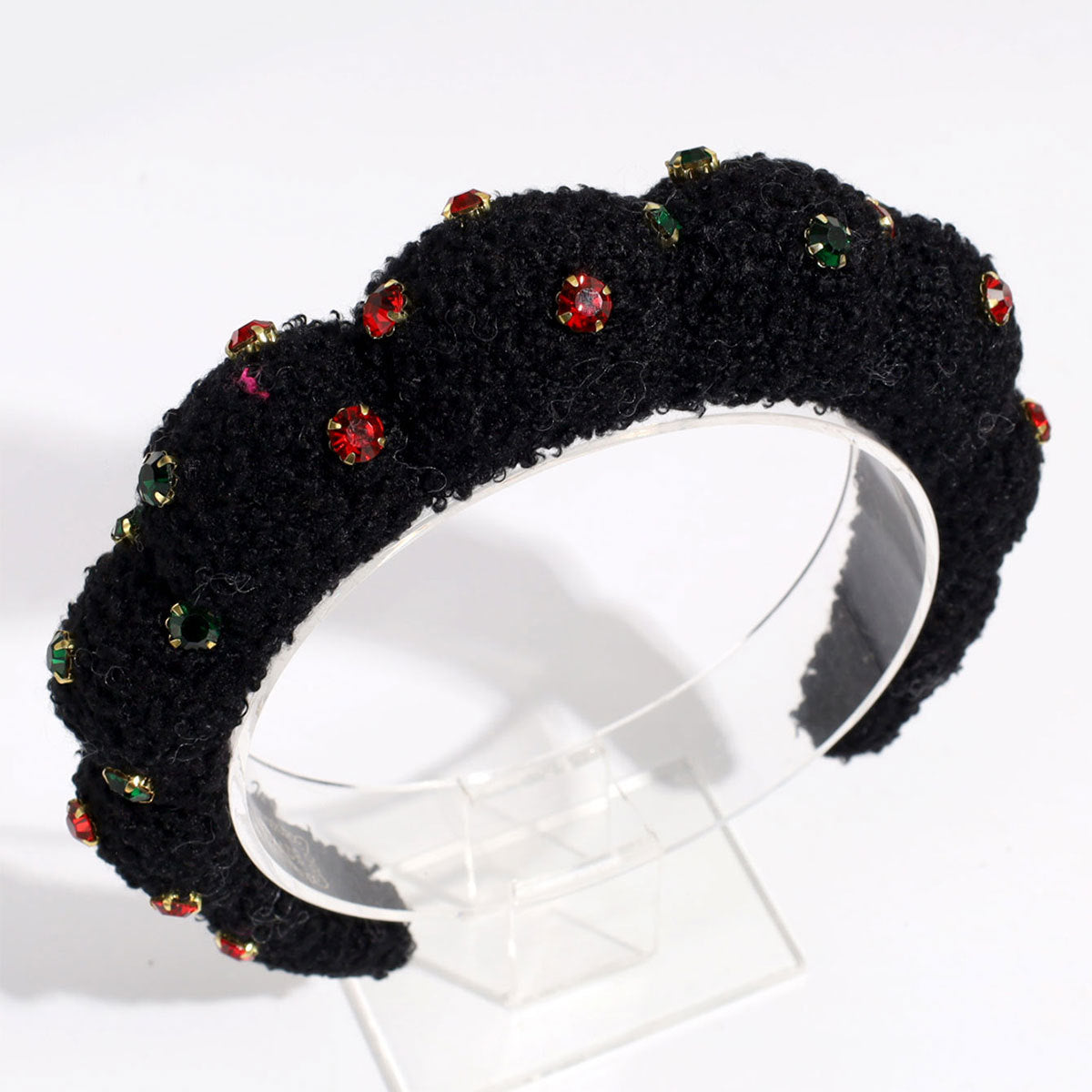 Wholesale Towel Fabric Rhinestone Cloud Hair Hoop