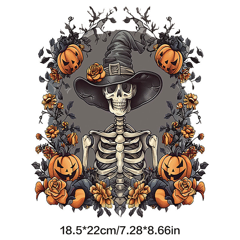 Wholesale Pumpkin Skull Terrifying Halloween UV DTF Ready to Press Transfers Wraps