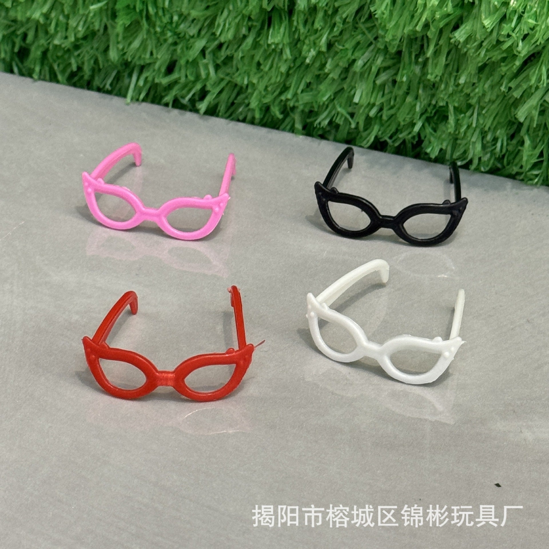 Wholesale 100pcs 30cm Doll Multi color Glasses Doll Accessories