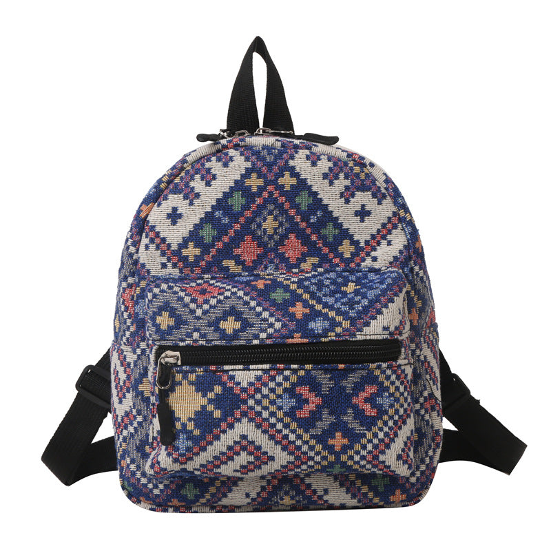 Wholesale Aztec Fabric Women's Small Backpack