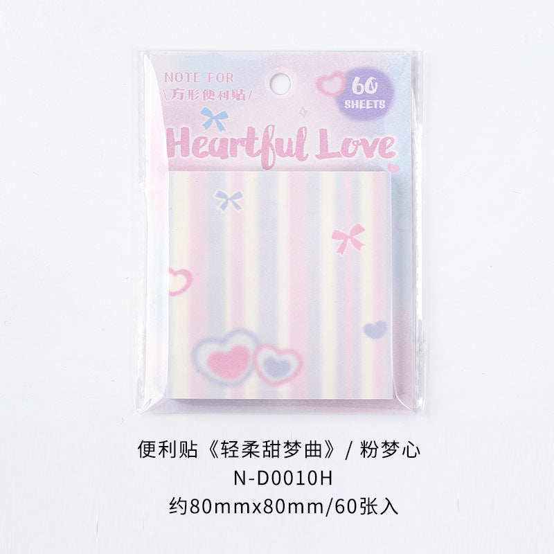 Wholesale Gentle Dream Song Post-it Cute Illustration Sticky Note