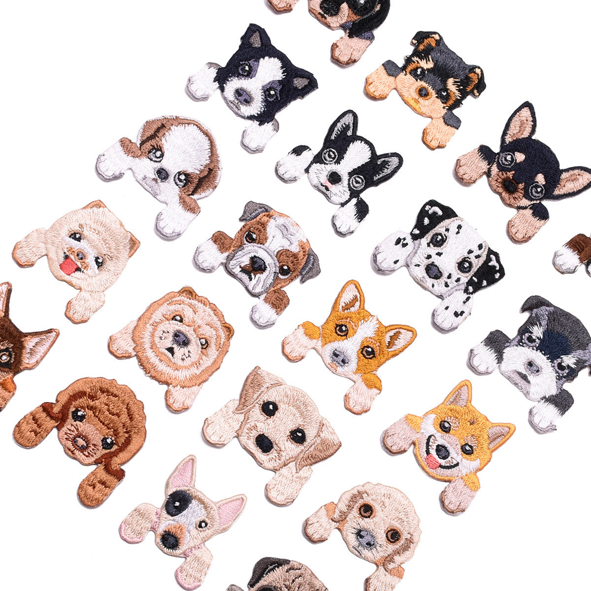 Wholesale Puppy Head Animal Embroidery Patch
