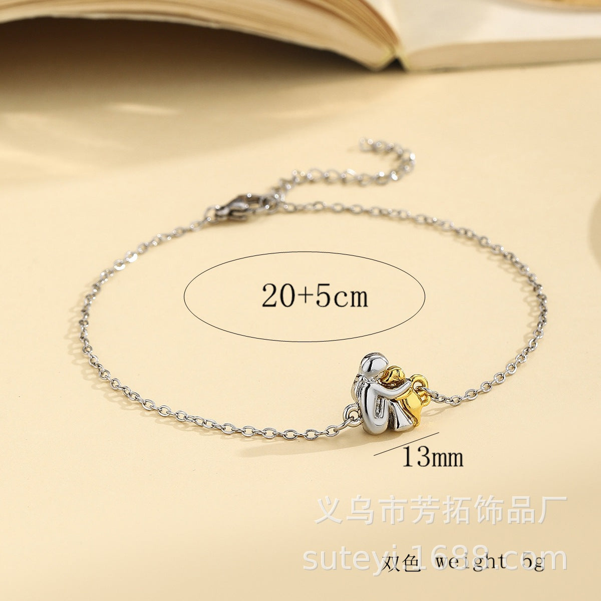 Wholesale Embracing a cute dog weaving a gift bracelet
