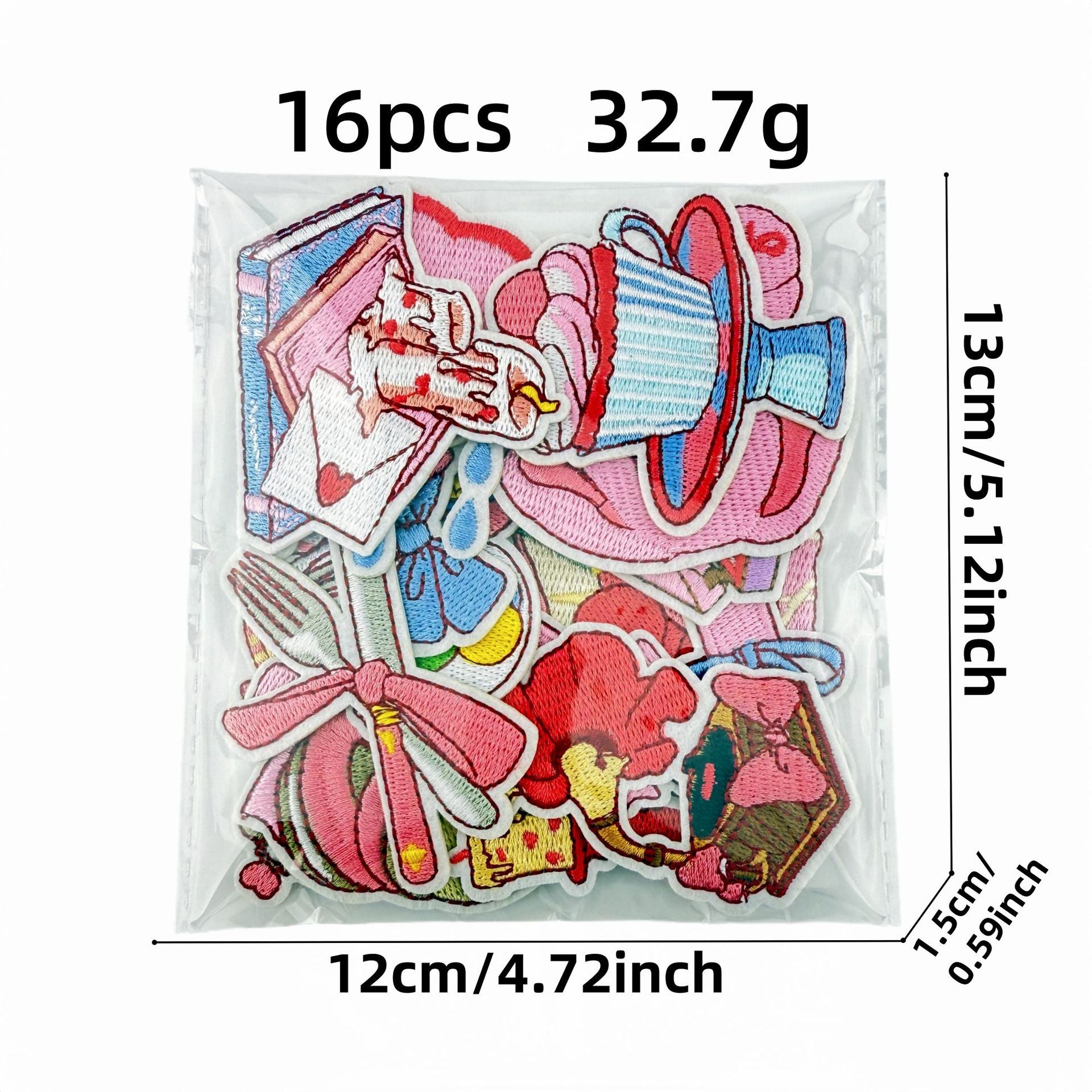 Wholesale Polyester Iron On Embroidered Patches Cartoon  Series DIY Craft Supply Fashion Accessory