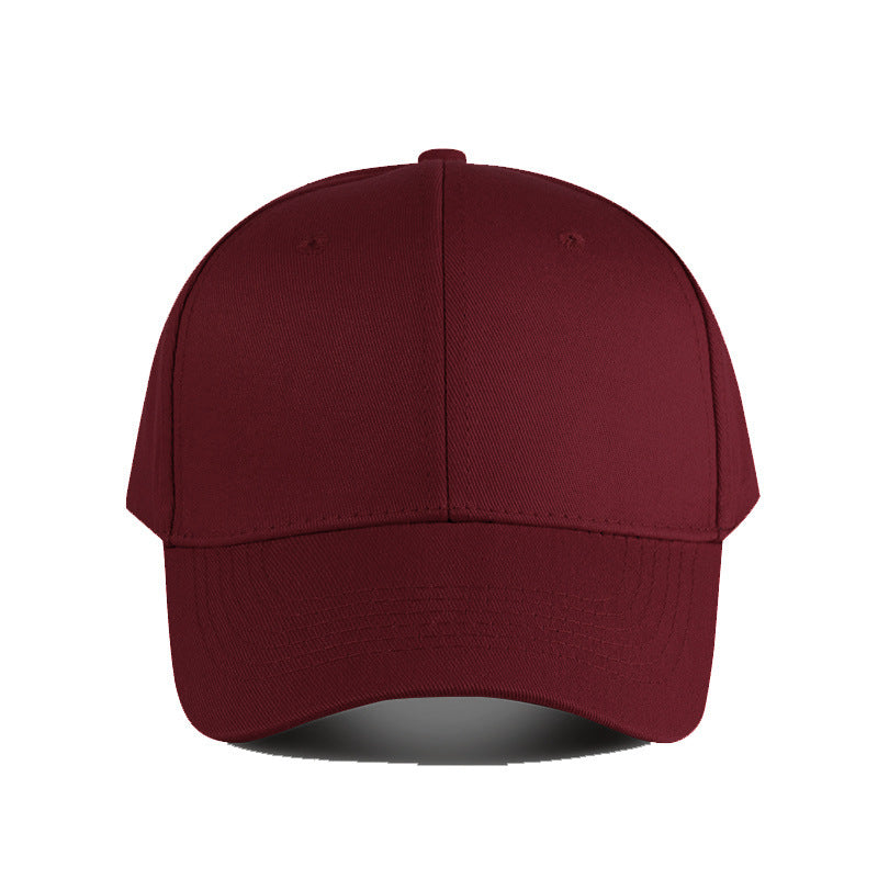 Wholesale Solid color deepened big head circumference baseball metal copper buckle light plate cap