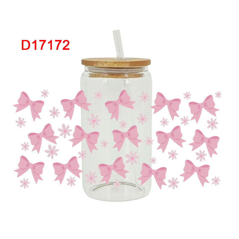 Wholesale Cute cartoon and simple 16oz Cup UV DTF Wrap