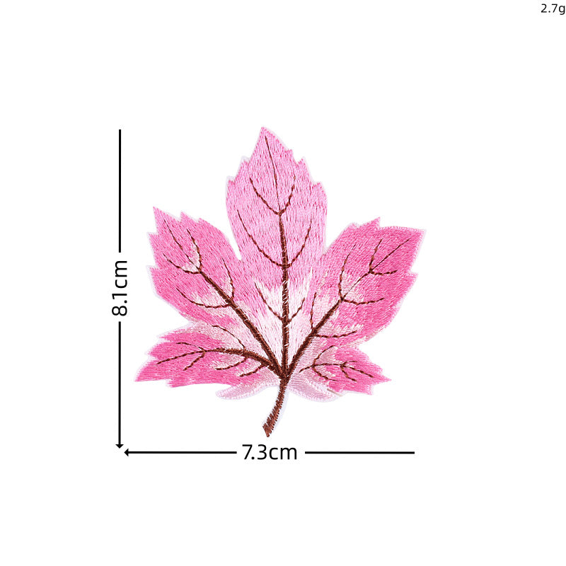 Wholesale Colorful leaves DIY Patches