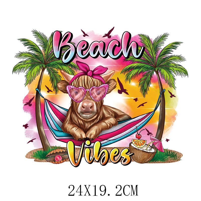 Wholesale Summer Cartoon Heat Transfer   UV DTF Ready to Press Transfers Wraps