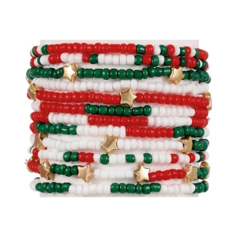 Wholesale Independence Day Shield Flag Soft Ceramic Letter Bracelet