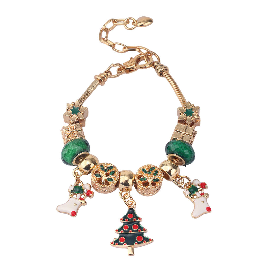 Wholesale Christmas Tree Snowflake Bracelet