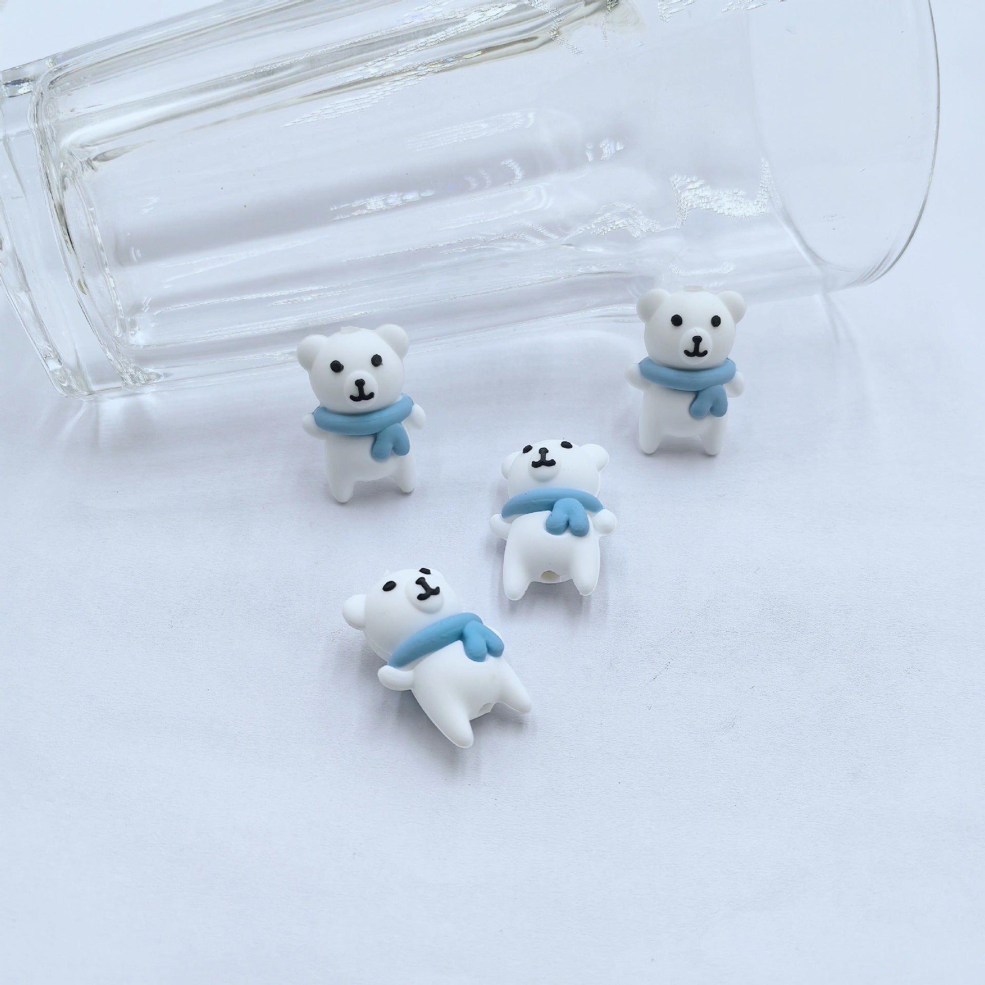 Wholesale 10pcs/ pack 3D cartoon beads handmade DIY silicone loose beads