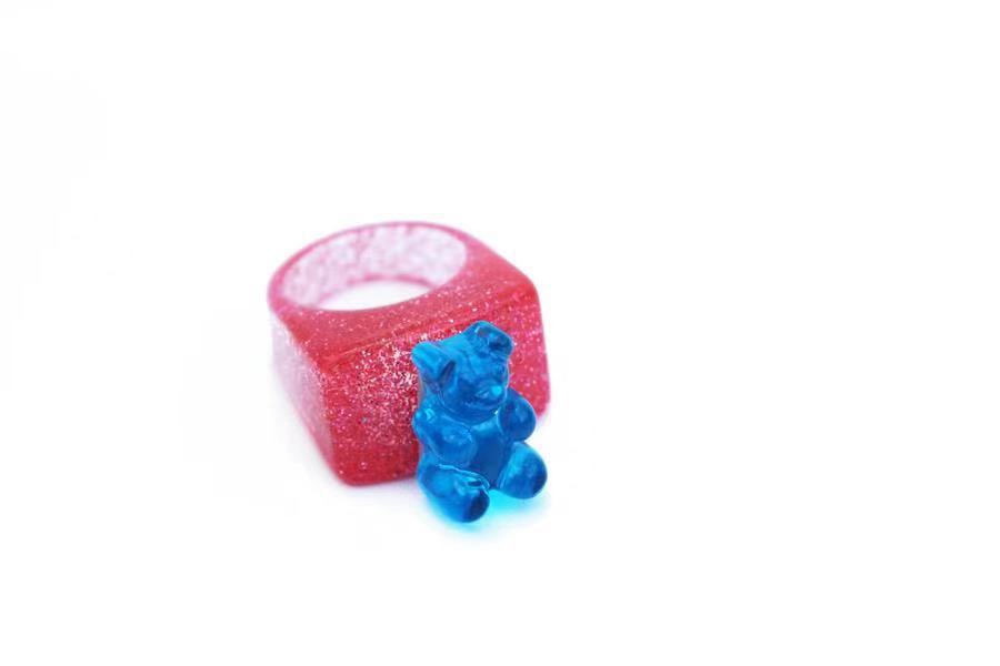 Wholesale Acrylic Bear Ring