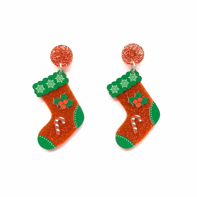 Wholesale Christmas Party Christmas Eve Ball Fashionable Earrings