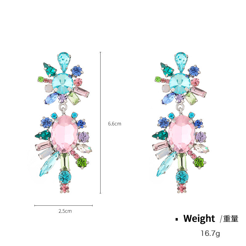 Wholesale Cyberpunk Dopamine Colorful Tassel Earrings