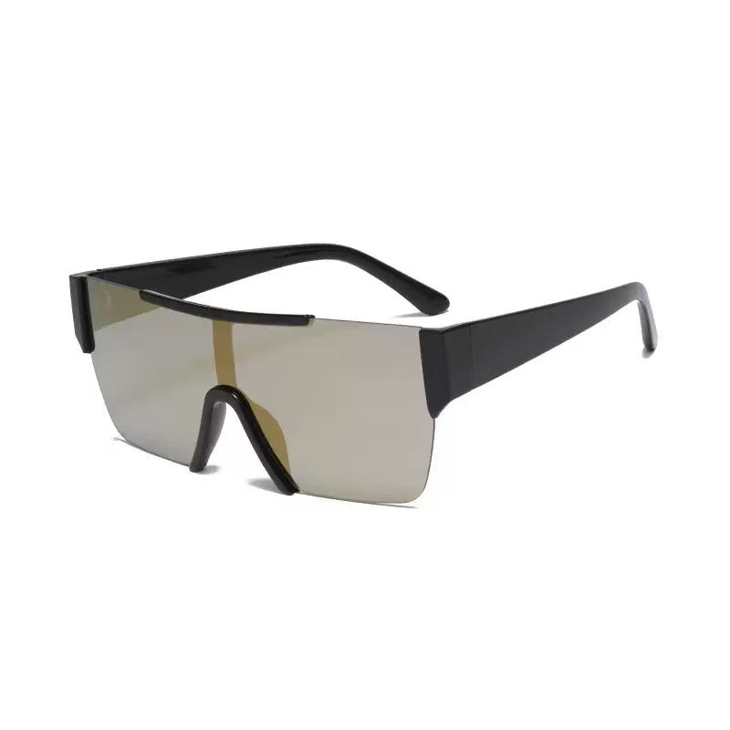 Wholesale One-piece large frame gradient sunglasses