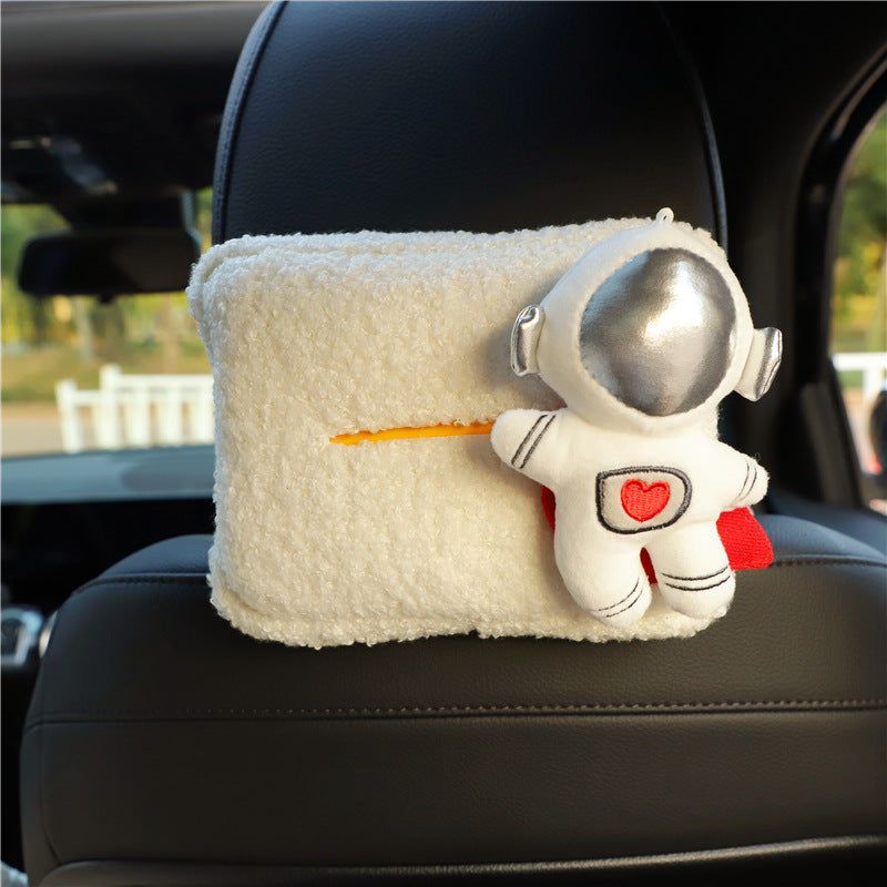 Wholesale car paper drawer bag creative cute lambskin car tissue box