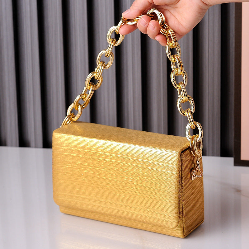 Wholesale Small Square Bag Features Versatile Chain, High-end Minimalist Handbag