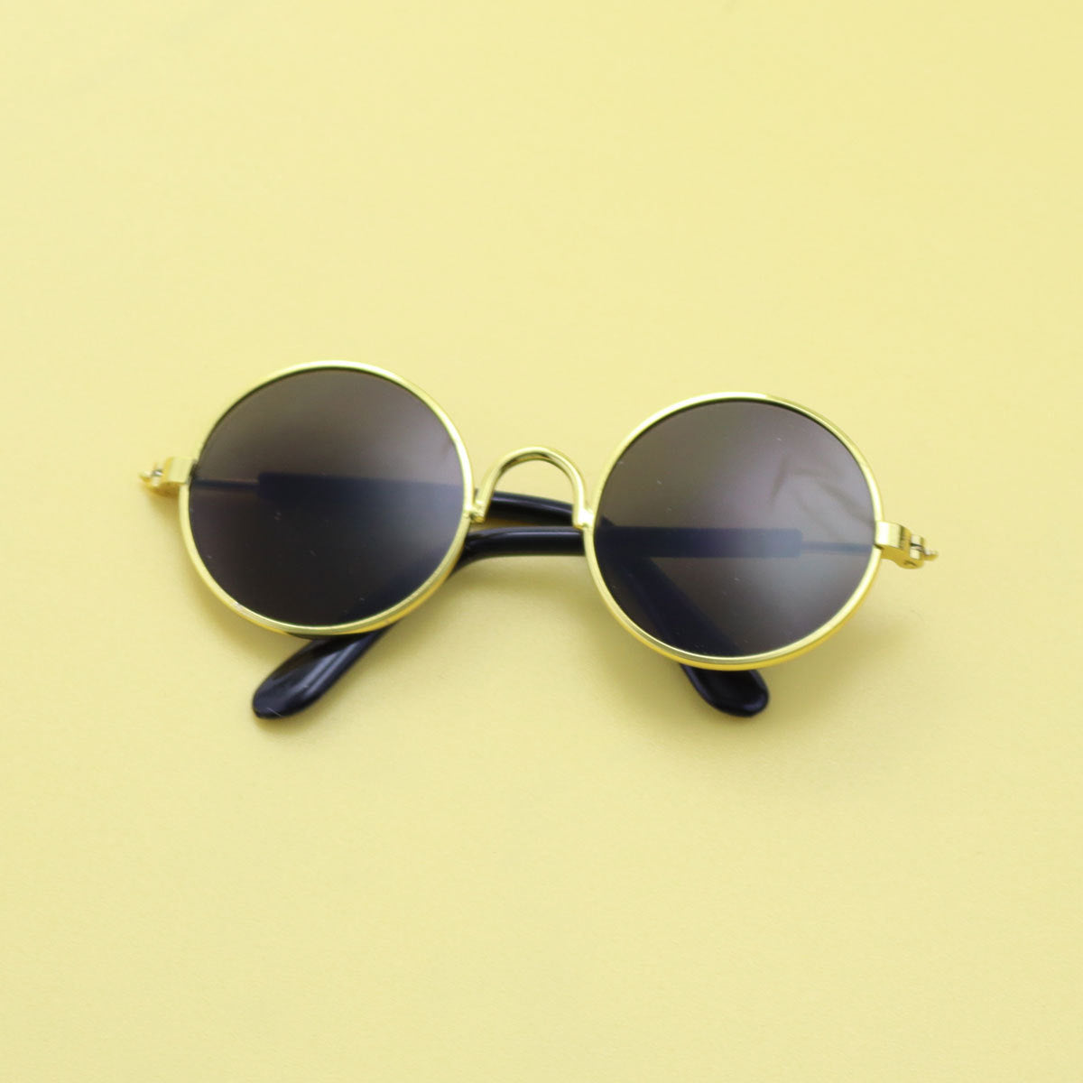 Wholesale  20cm doll pet round frame sunglasses