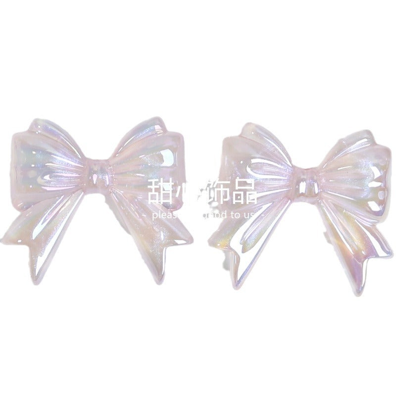 Wholesale 10PCS Starry Sky Bright Galaxy Bow Tie Diy Mobile Phone Chain Bag Pendant Jewelry