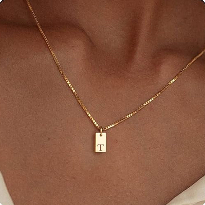 Wholesale Letter Stainless Steel Necklaces