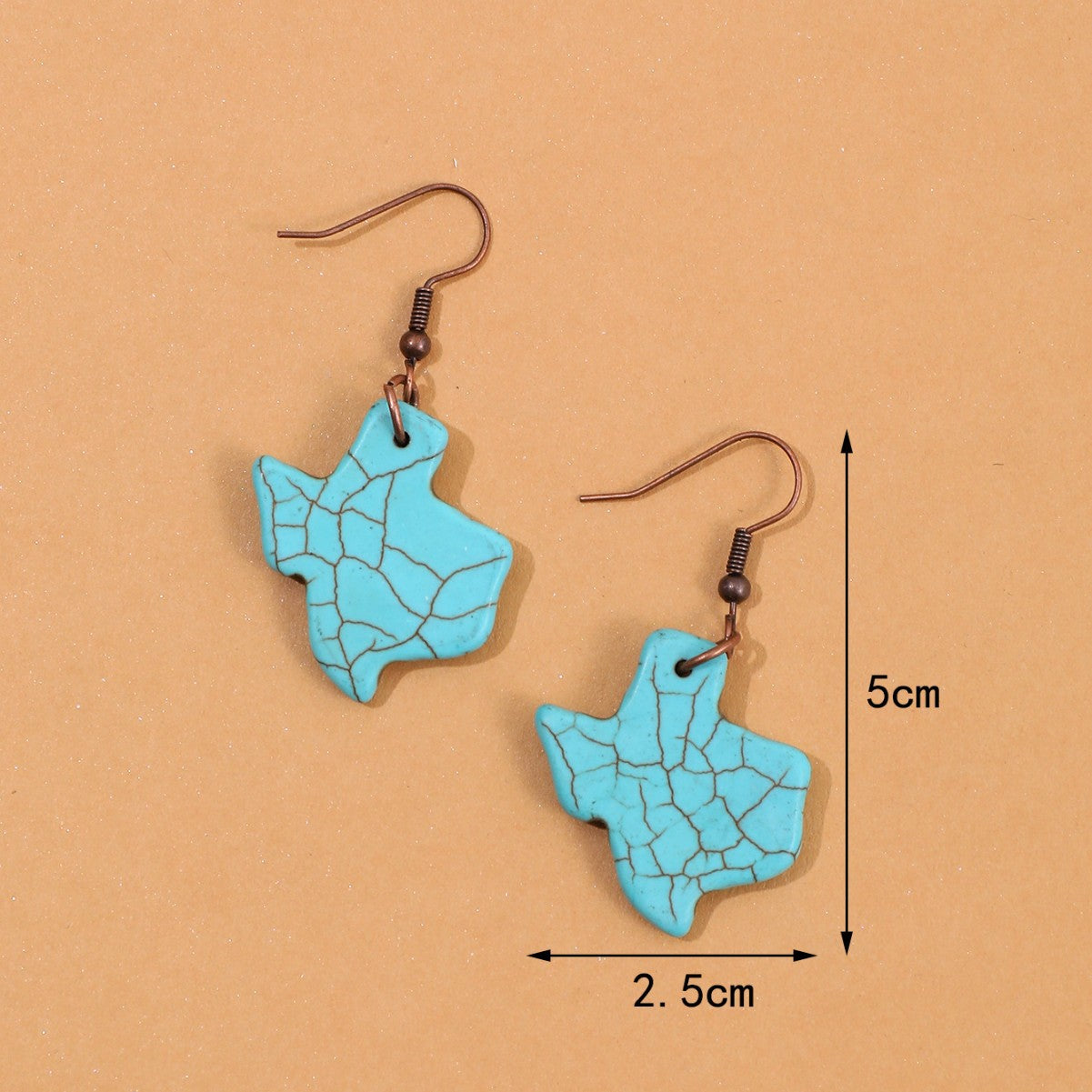 Wholesale Ethnic style turquoise women' s earrings