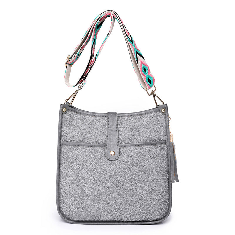 Wholesale PU Plush Shoulder Bags