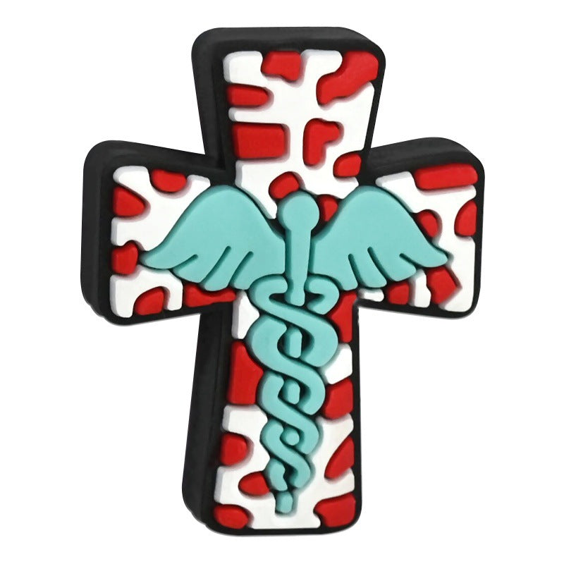 Wholesale Random 100pcs phrase cartoon cross Focal Beads