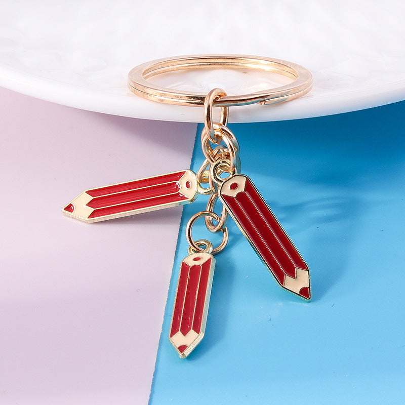 Wholesale Cartoon Creative Pencil Zinc Alloy Keychain
