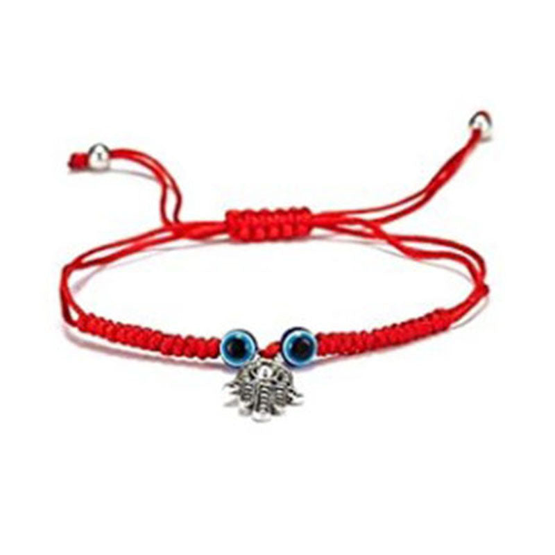 Wholesale Hand Woven Adjustable Devil's Eye Red String Bracelet