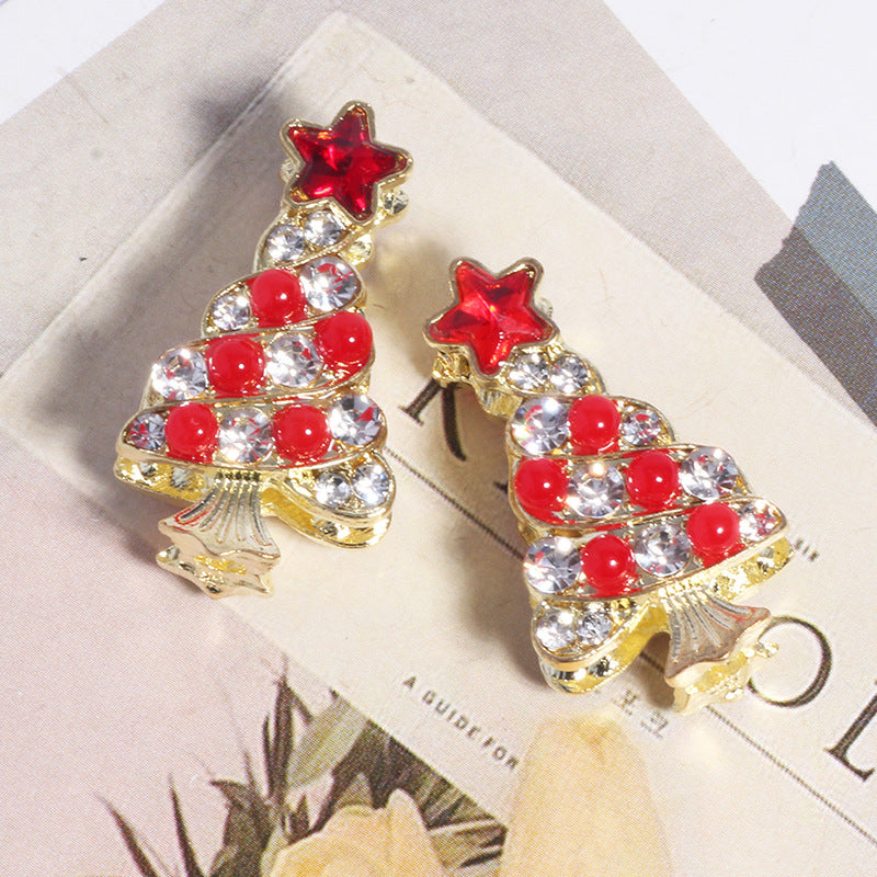 Wholesale 5pcs colorful Christmas tree Crystal Beads