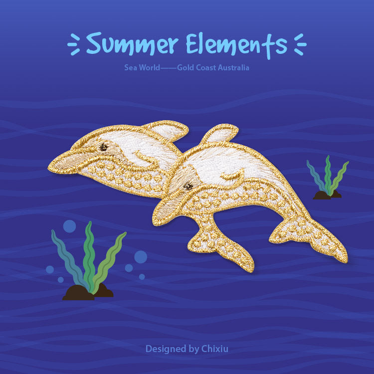 Wholesale 10pcs Sea Embroidered Clothing Patches