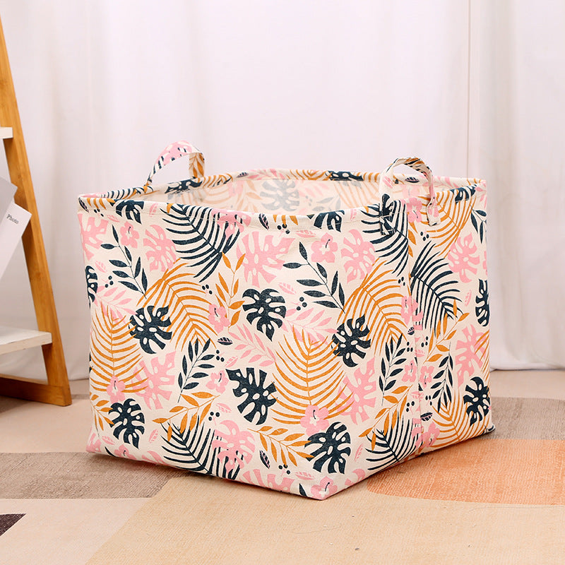 Wholesale Cotton and Linen Thickened Foldable Storage Basket