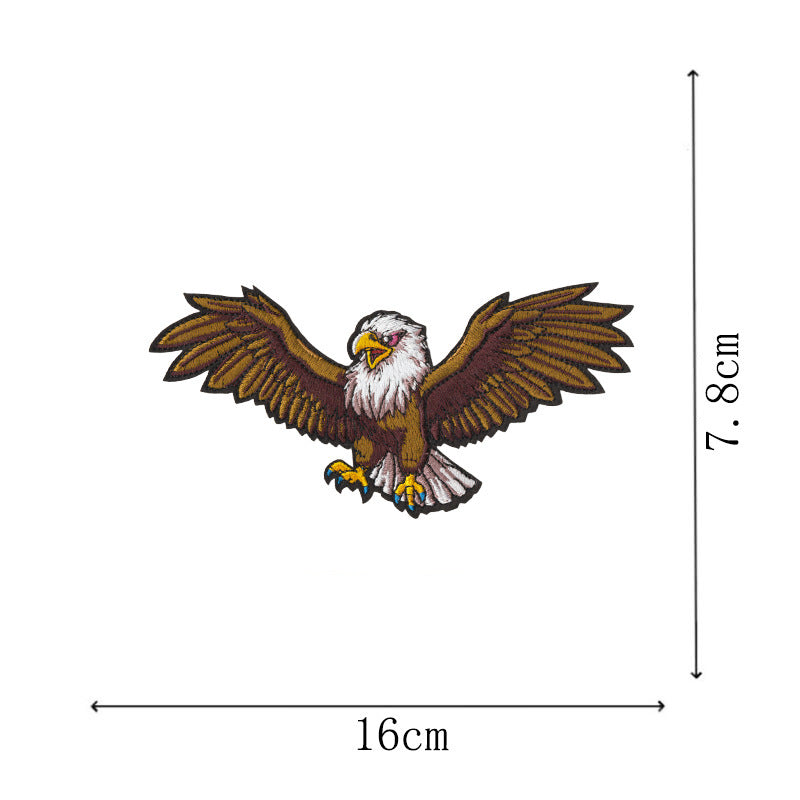 Wholesale 12 Pcs Eagle Motorcycle Embroidered Patches Large DIY Sew On et Badge Chic Fashion Biker Decor Gift For Resale