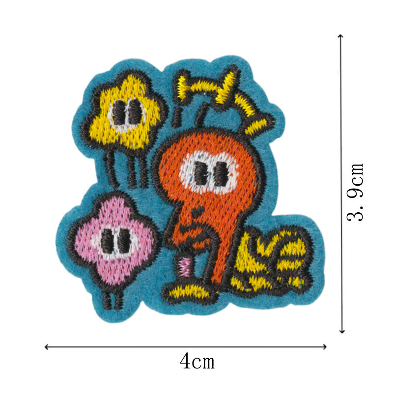 Wholesale 9 Piece Embroidered Car Traffic Light Patch Set Iron On Sew On Applique For Clothing Towels Bags DIY Craft Supply