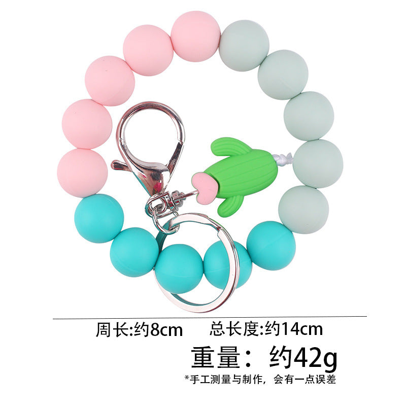 Wholesale 3pcs Cartoon Animal Keychains and Beaded Pendants