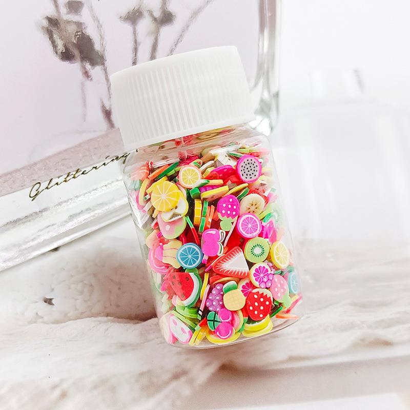 Wholesale Fruit clay slices 20ml small bottle 15g