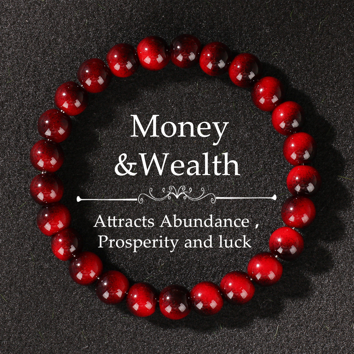 Wholesale Glass  Dopamine Imitation Tiger Eye  Bracelet