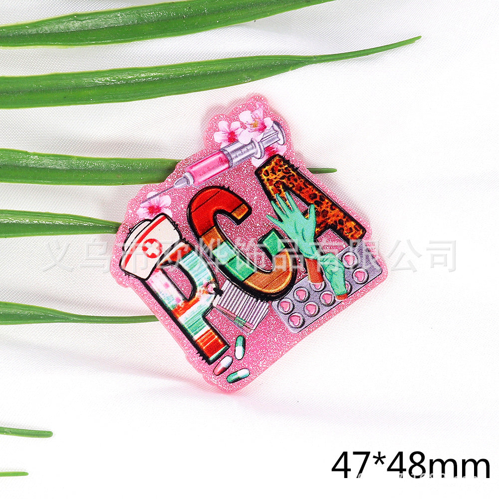 Wholesale 10pcs Pink Teacher Stationery Acrylics