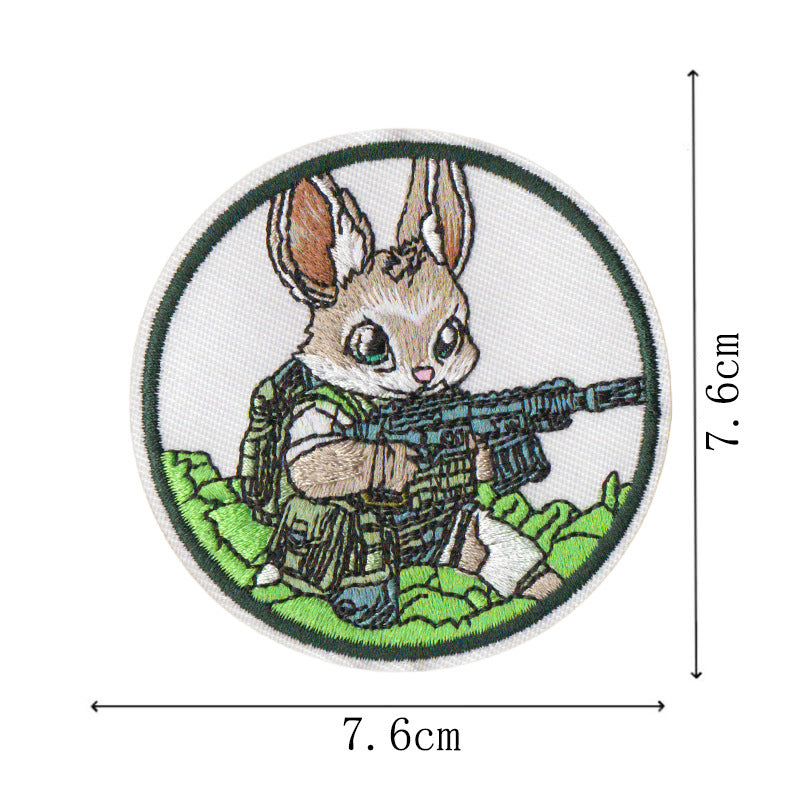 Wholesale Trendy Tactical Fox Embroidered Patches 16 Pieces Jungle Combat Iron On Appliques For Clothing Bags DIY Resale