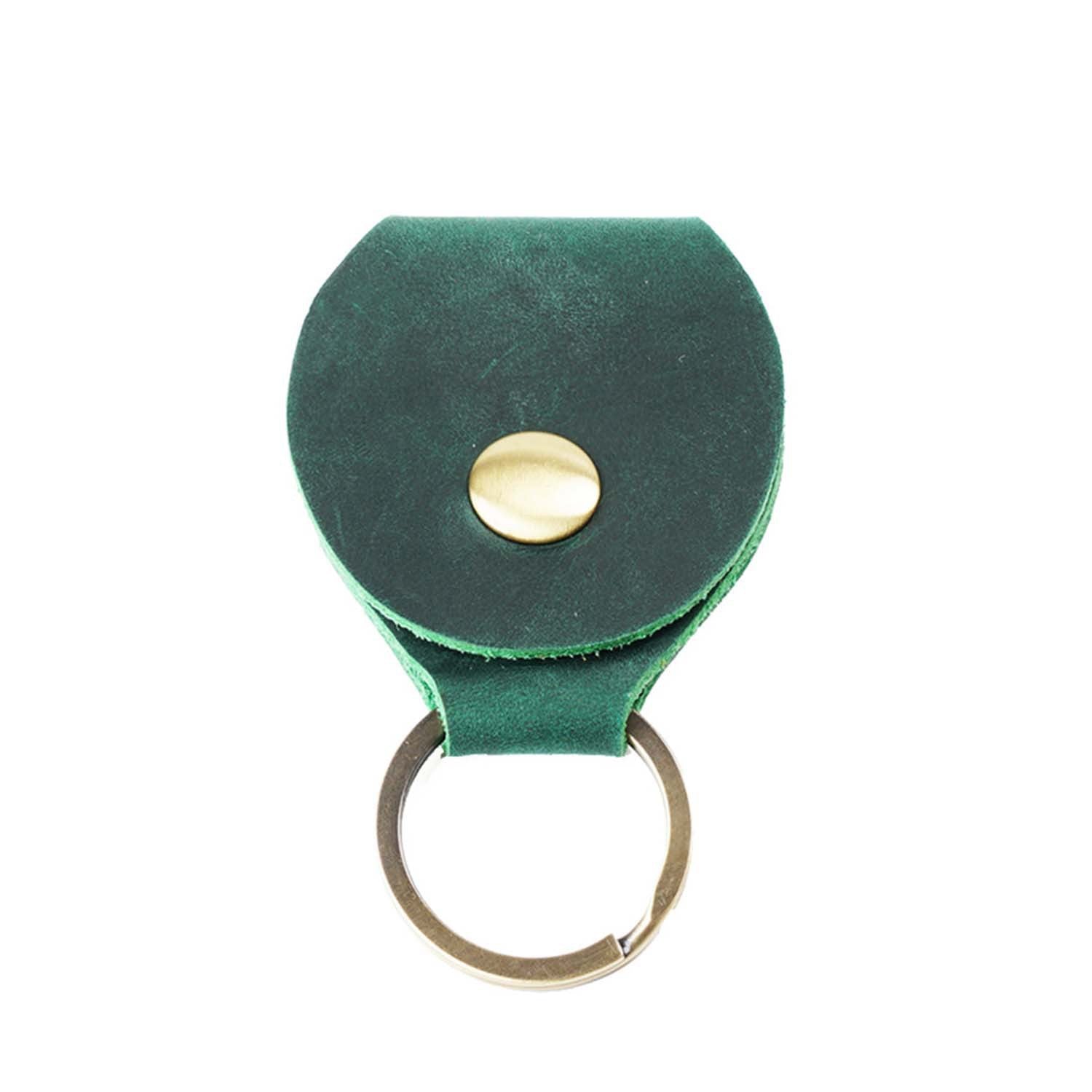 Wholesale Cowhide Guitar Pick Bag Storage Box Leather Keychain