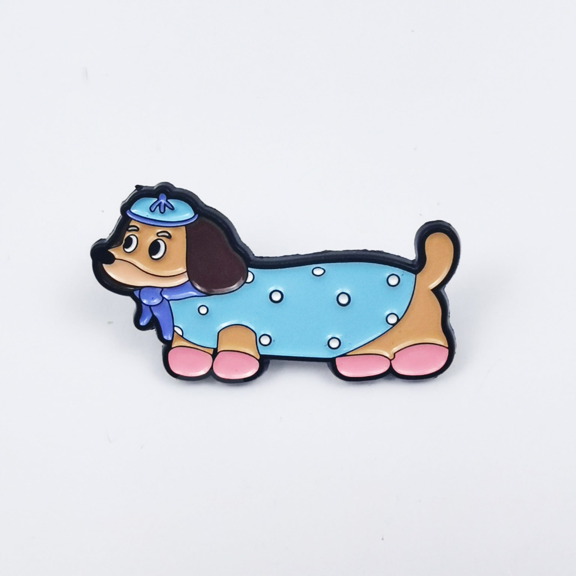 Wholesale Cute and able sausage dog cat alloy cartoon brooch